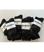 Bombas Solid Crew Mid-Calf Sock 10 Pack Black Men&#39;s L (Shoe Size 9.5-13)... - $54.69 CAD