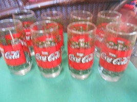 Collectible Set of 8 Enjoy COCA COLA  Drinking Glasses.... - £19.13 GBP