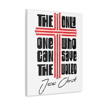  Only Jesus Can Save Bible Verse Canvas Christian Wall Art Ready - £59.35 GBP+