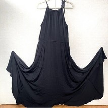Moon &amp; meadow maxi black dress size L - £110.53 GBP