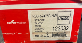 Cooper Wheelock RSSR-2475C-NW 24VCD 75cd Red Lens Strobe White - €29,98 EUR