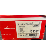 Cooper Wheelock RSSR-2475C-NW 24VCD 75cd Red Lens Strobe White - €30,07 EUR