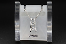 Crossfor Dancing Stone K.B 925 Sterling Silver Necklace NYP-566 - £85.99 GBP