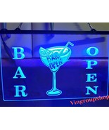 Bar Open Beer Cocktails Pub LED Neon Light Sign Gift Decor for Club Craft  - £20.77 GBP+