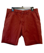 L.O.G.G. Label Of Graded Goods H &amp; M Mens Size 33 Wine Cotton Bermuda Sh... - $16.95