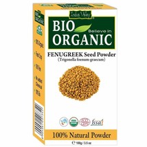 INDUS VALLEY Bio Organic Fenugreek Methi Powder For Hair Care -(100 g) free ship - £11.56 GBP