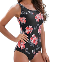 Sport Tummy Control Swimsuit Size 12 (XL) High Waist Criss-Cross Back Pa... - $24.97