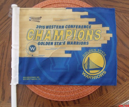 Golden State Warriors Western Champs Car Flag NBA 2 for 19.99 Double Sided - $18.69