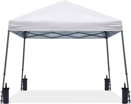 Abccanopy Stable Pop Up Outdoor Canopy Tent 8 X 8 Ft Base / 6 X 6 Ft Top, White - $93.99