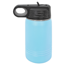 Lt. Blue 12oz Double Wall Insulated Stainless Steel Sport Bottle  Flip T... - £13.77 GBP