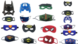 Superhero Children mask,Spider-man,Batman,Superman,hulk Comfortable and Reusable - £7.62 GBP+