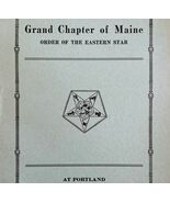 Order Of The Eastern Star 1927 Masonic Maine Grand Chapter Vol XI PB Boo... - $1,454.88 MXN
