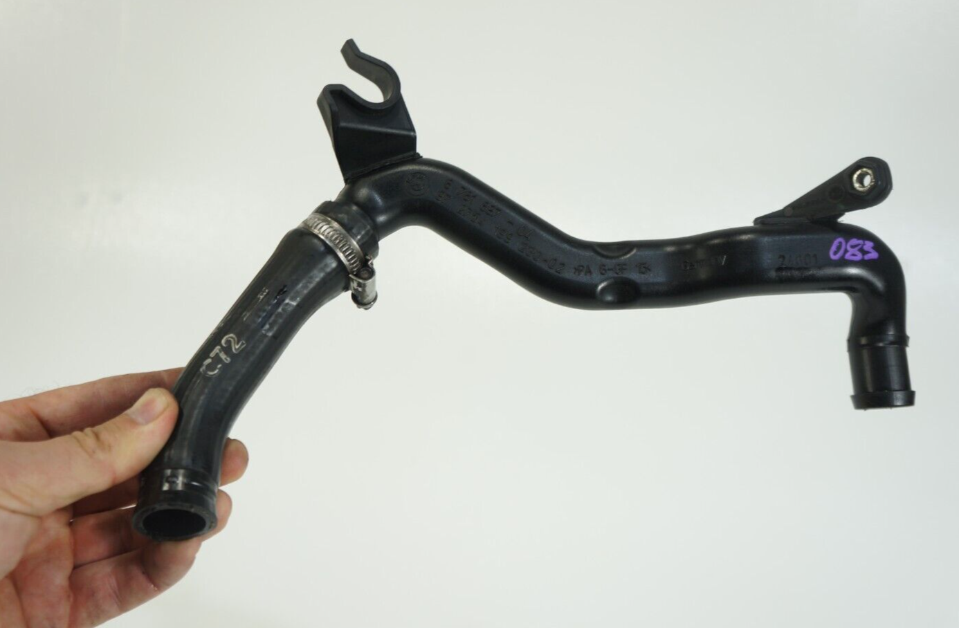 2009-2012 bmw 750li 750i 650i f02 N63 4.4l power steering suction line h... - $39.87