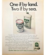 QUAKER STATE OIL - Motor Oil - Duplex HD Outboard - 1968 VTG Print Ad - €9,68 EUR