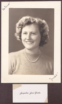 Jacqueline Joan Poulin - Rumford, Maine 1942-45 High School Graduation Photo - £13.76 GBP