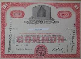 Canal-Randolph Corp Stock Certificate -1961, Old Vintage Rare Scripophilly Bond - £39.92 GBP