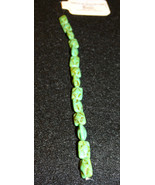 Diamond Rectangle Green Turquoise Bead Strand 7&quot; *New* - £2.33 GBP