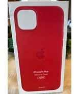 Apple iPhone 14 Plus Silicone MagSafe Case Holder Cell Phone Cover Red M... - $22.13 CAD