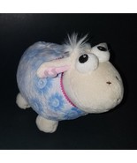 Ming Ren Sheep Lamb Plush 6&quot; Stuffed Animal Toy Blue Flowers Ladybug Ear - £19.34 GBP