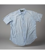 Ralph Lauren Classic Fit Blue Pink Pony Button Down Shirt L  - $19.80