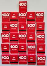 1986 Matchbook Coke Cola 100 Years of Pleasure NOS Unused Lot of 26 PB135 - £31.87 GBP