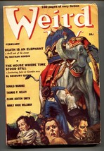 Weird Tales Pulp February 1939- Virgil Finlay-Death is an Elephant FN- - $254.63