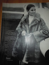 Sears Fashion Mink Coat Print Magazine Ad 1969   - $4.99