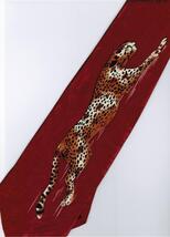 Leopard Jaguar Mammal Animal RED Necktie - $19.99