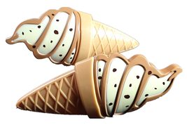 White Ice Cream Style Beach Towel Clips Jumbo Size for Beach Chair, Crui... - $164.21 MXN