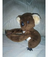 R Dakin Vintage Koala Bear Plush 6&quot; Brown Stuffed Animal Hook &amp; Loop Han... - £15.79 GBP
