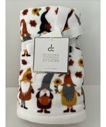 Deborah Connolly 2PC HAND Towels Set Gnome Elf Autumn Sunflowers 100% Co... - $538.22 MXN