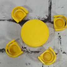 Vintage Fisher Price Little People Yellow Table with 4 Chairs Set  - £11.76 GBP