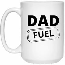 Dad Fuel Mug Father&#39;s Day Mug Ceramic White 15oz Coffee Mugs Cup Best Fa... - £11.10 GBP