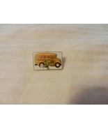 Child Running For Yellow School Bus Pin Back Multi Colored - $14.25