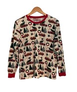 PJ Place Top Christmas Long Sleeve Medium Red Pickup Truck Cotton Knit S... - $254.62 MXN