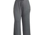 Terra &amp; Sky Women&#39;s Plus Size 0x 14W Knit Pull On Pant Metal Gray Brand NEW - £7.77 GBP