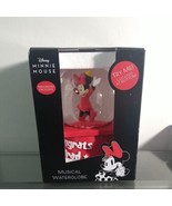 NIB Disney Minnie Mouse Red Musical Water Globe Celebrate Graduation Con... - £21.94 GBP