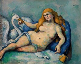 12563.Room Wall Poster.Interior art design.Paul Cezanne painting.Leda and Swan - £12.67 GBP+