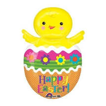 26&quot; Chick in Colorful Easter Egg Mylar Balloon #304 - $9.99