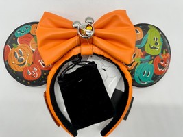 Disney Parks Vacation Club DVC Pumpkin Halloween Minnie Mouse Ears Headb... - $54.44