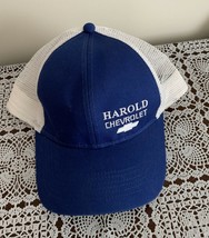 Harold Chevrolet Mesh Snapback Baseball Cap Hat Blue Angola Indiana Bran... - £10.19 GBP