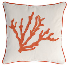 Pillow Coral Seashell Design Red - £32.06 GBP