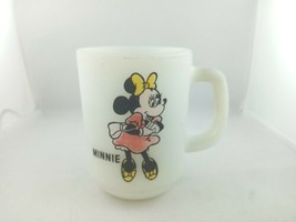 Minnie Mouse Mug Milk Glass Disney Pepsi Collector Series Anchor Hocking - £7.85 GBP