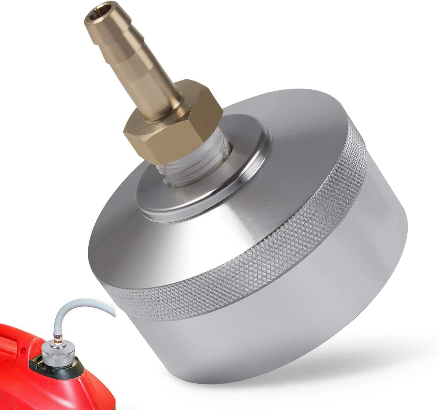 Yousme Generator Extended Run Fuel Cap Aluminum Silver Fit For Yamaha Ef2000Is, - $33.97