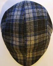 American Bears Men&#39;s Flat Cap Black, Gray And Blue Polyester One Size Fi... - $9.89