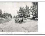 Street Scene Horse &amp; Carriage Yellow Pine Louisiana LA UNP DB Postcard Y1 - $39.55