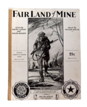 Fair Land of Mine Lyrics by Edgar A. Guest and Ralph Holmes Vintage Sheet Music - £54.08 GBP