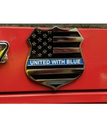 Police Tribute &quot;United with Blue&quot; Quality Unique Emblem/Magnet. (G13) - $20.51 CAD