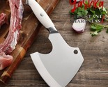 Meat Cleaver Butcher Knife Bone Chopper Axe Chef Kitchen Restaurant BBQ ... - £33.86 GBP