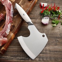 Meat Cleaver Butcher Knife Bone Chopper Axe Chef Kitchen Restaurant BBQ ... - $42.37